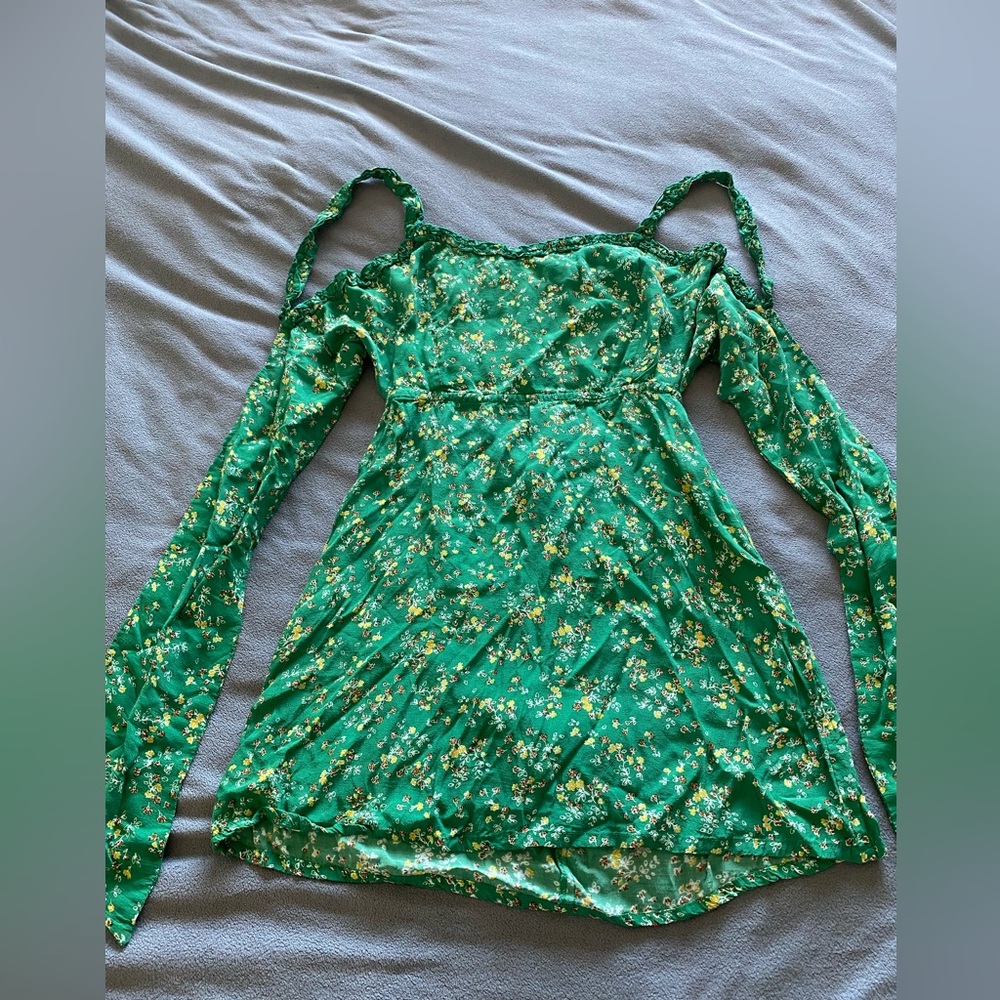 Floral Green summer dress - Picture 2 of 8